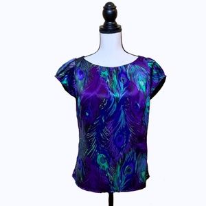 ❗️SALE❗️Banana Republic Peacock Blouse C1